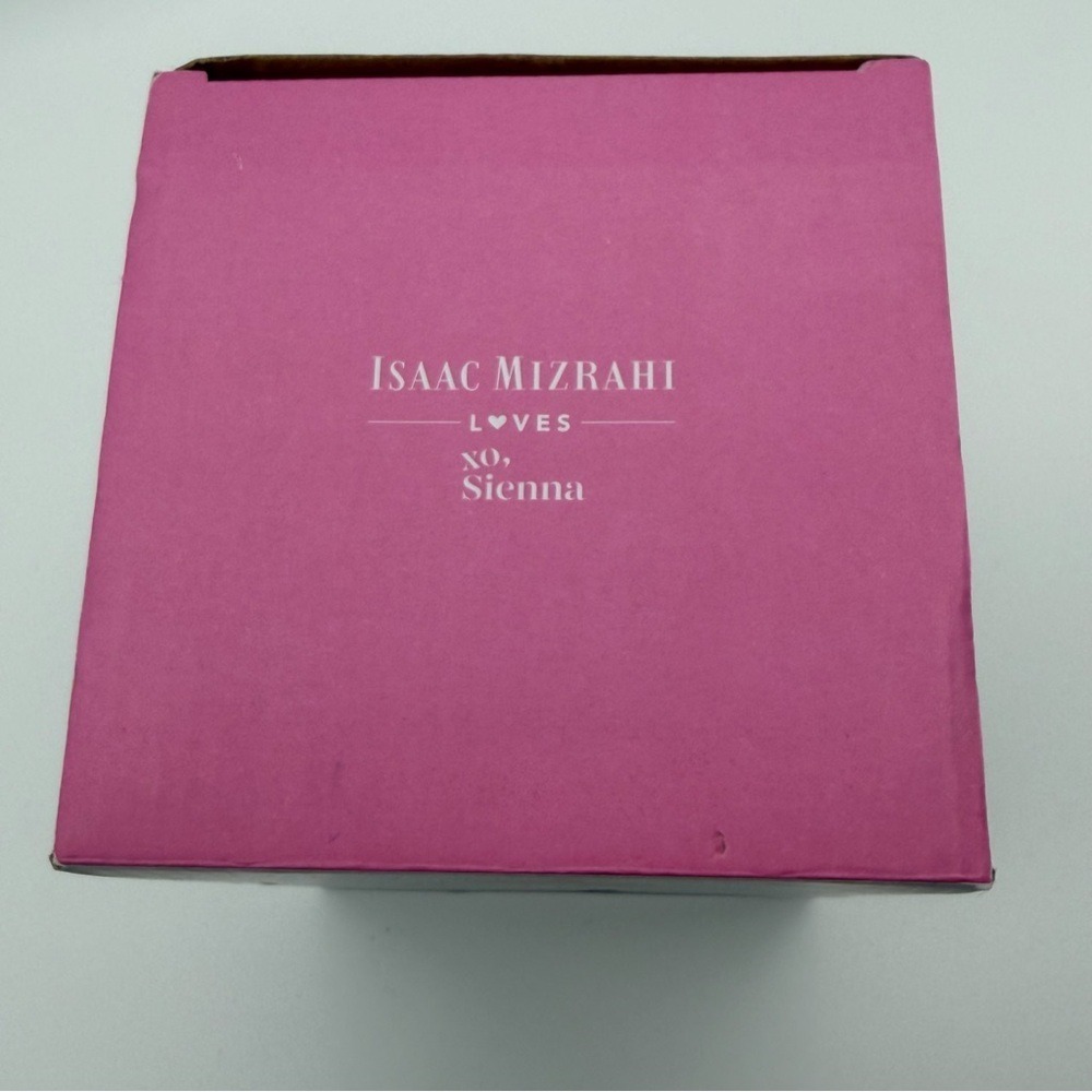 Isaac Mizrahi Loves Xo Sienna Vase Ceramic Pottery Cream Hand Dipped Pink Glaze - Picture 15 of 16